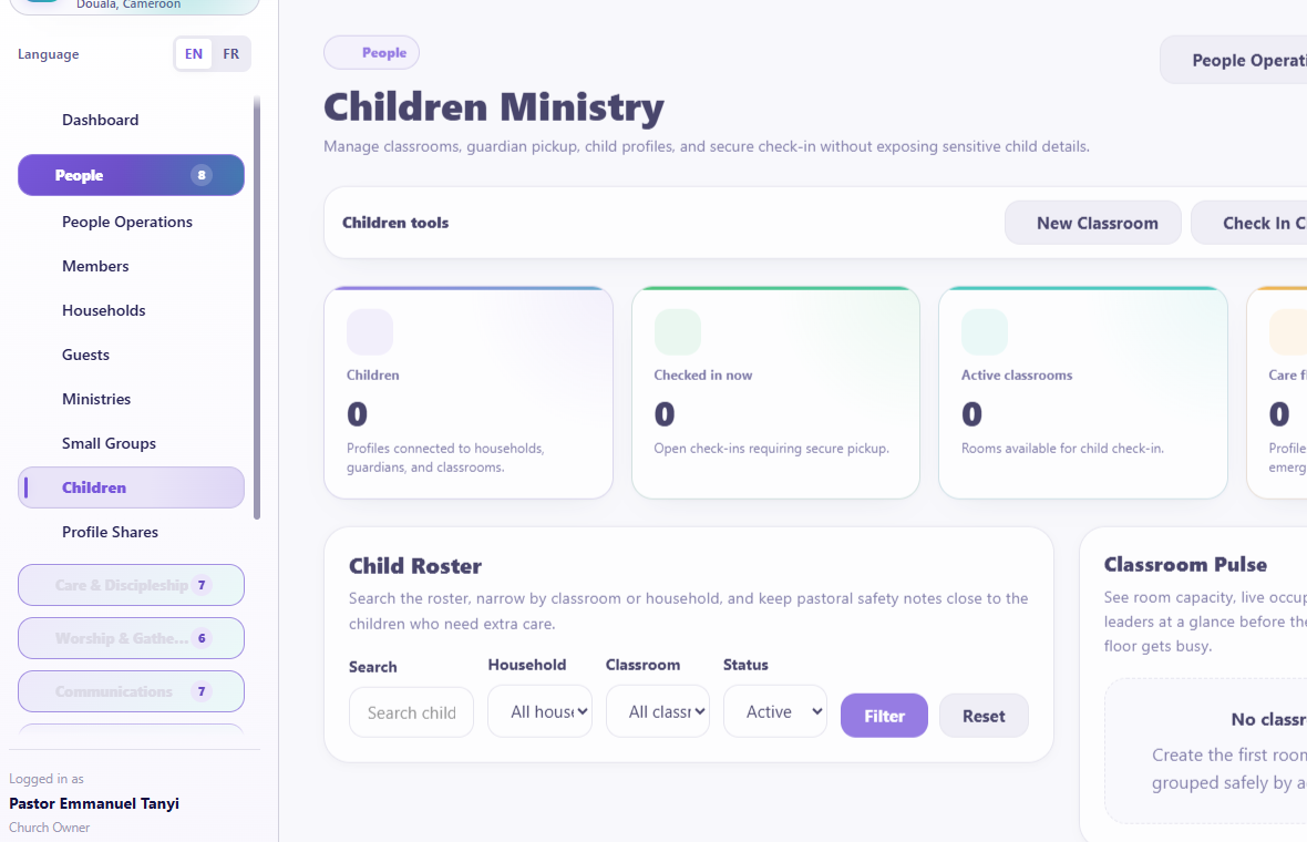 Children Ministry overview