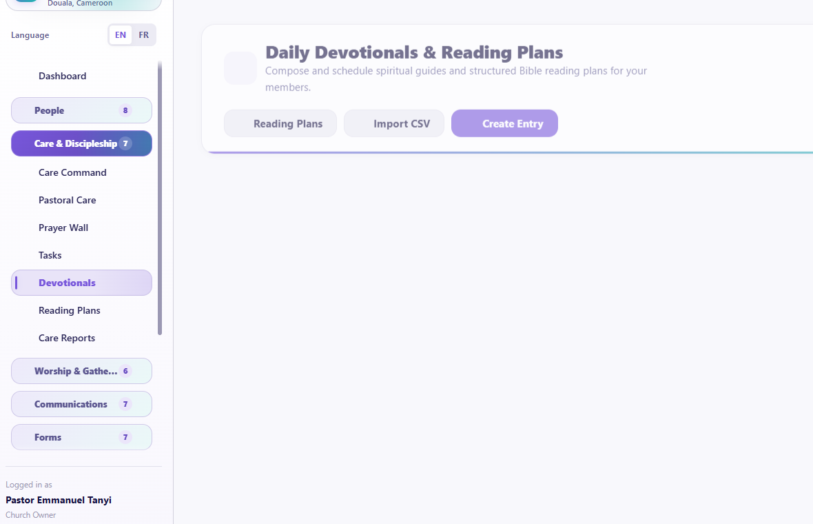 Devotionals overview