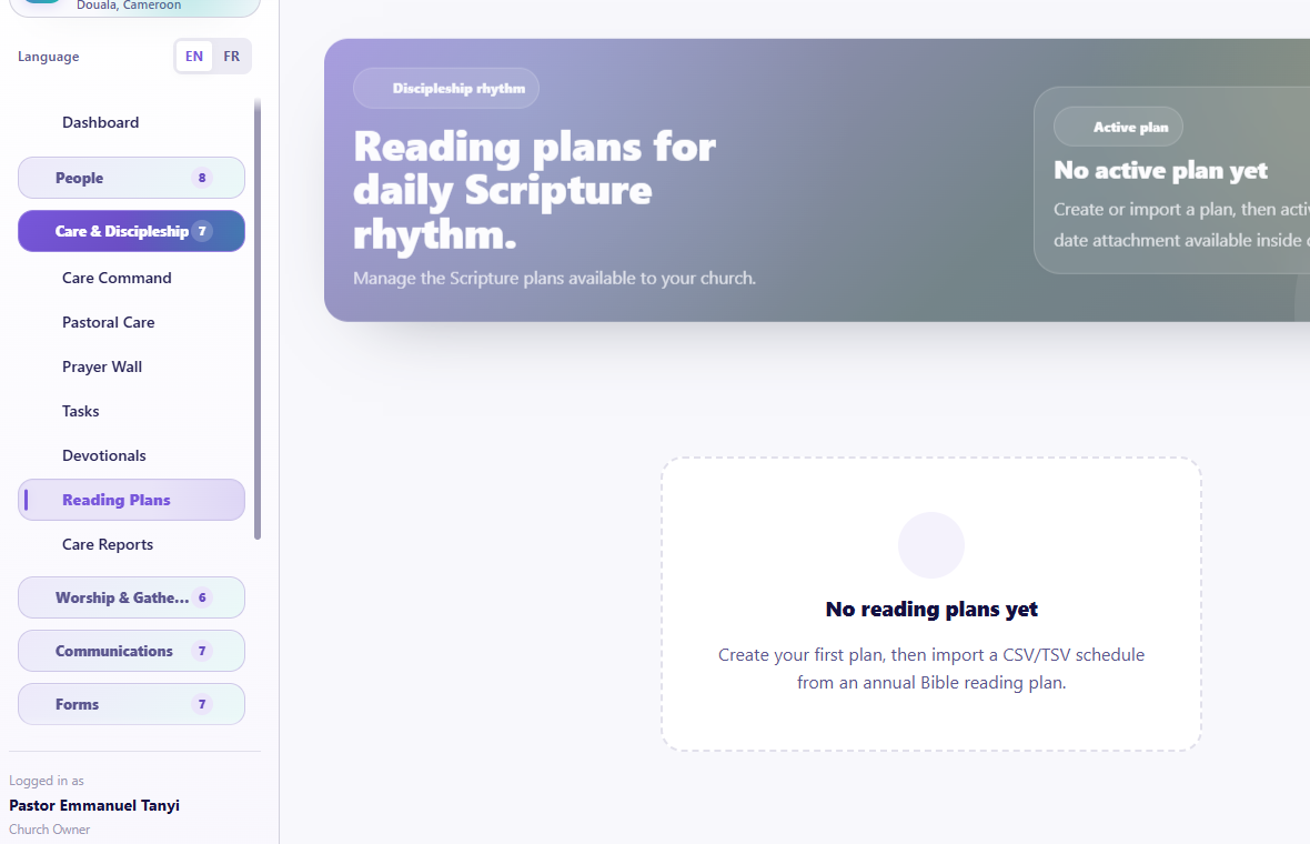 Reading Plans overview