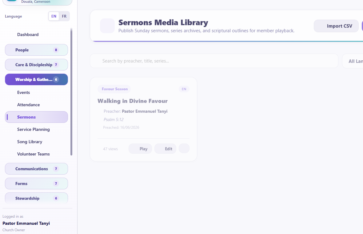 Sermons overview