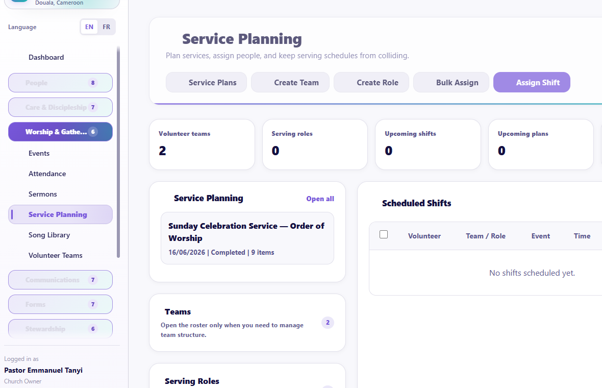 Service Planning overview