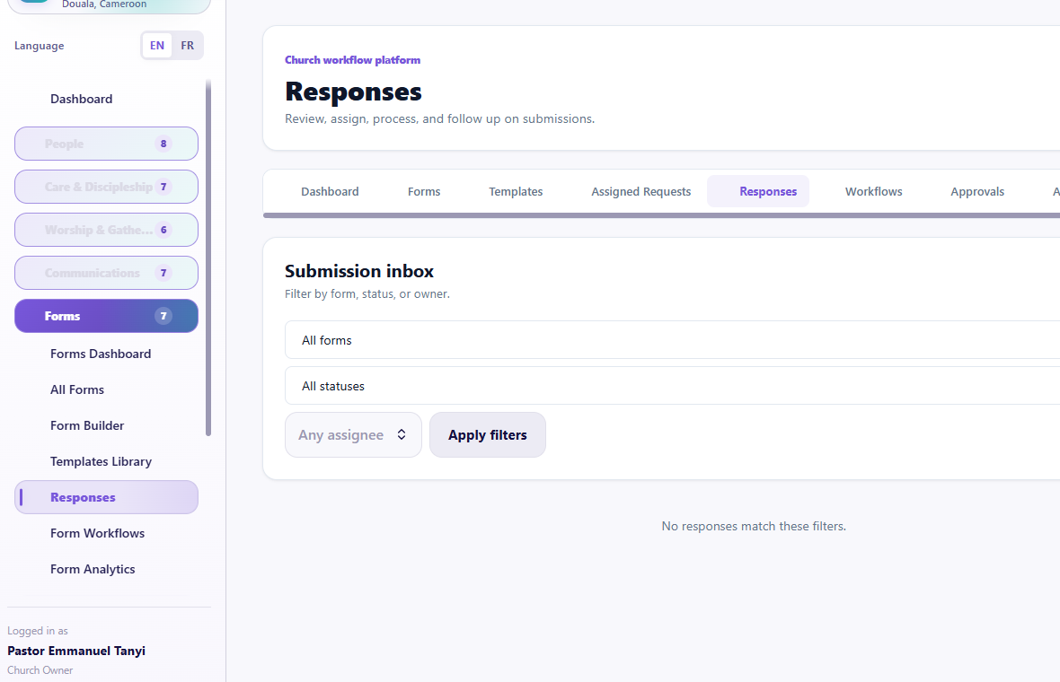 Form Responses overview