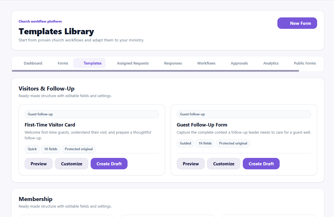Form Templates overview