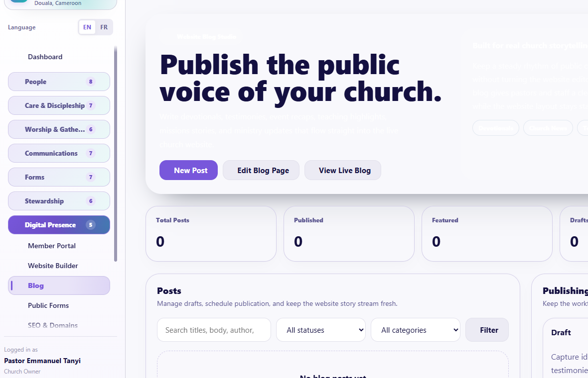 Blog overview