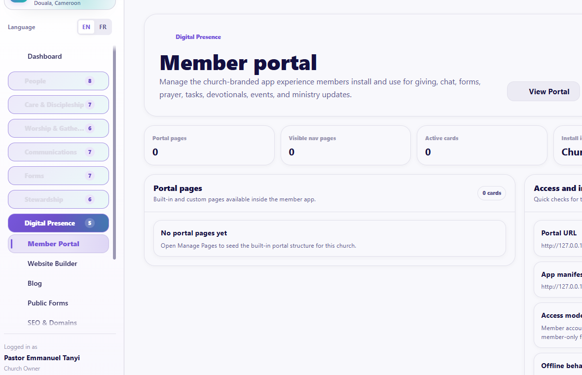 Member Portal overview