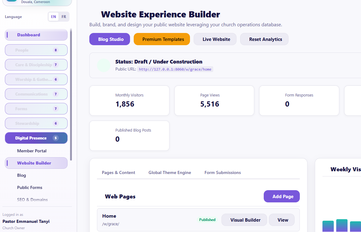 Website Builder overview