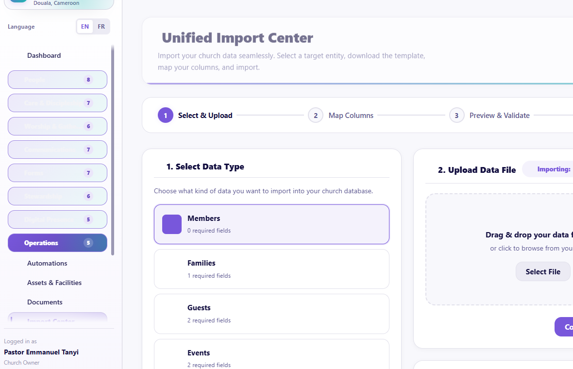 Import Center overview