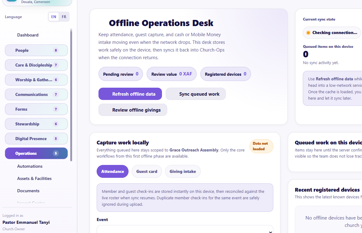 Offline Desk overview