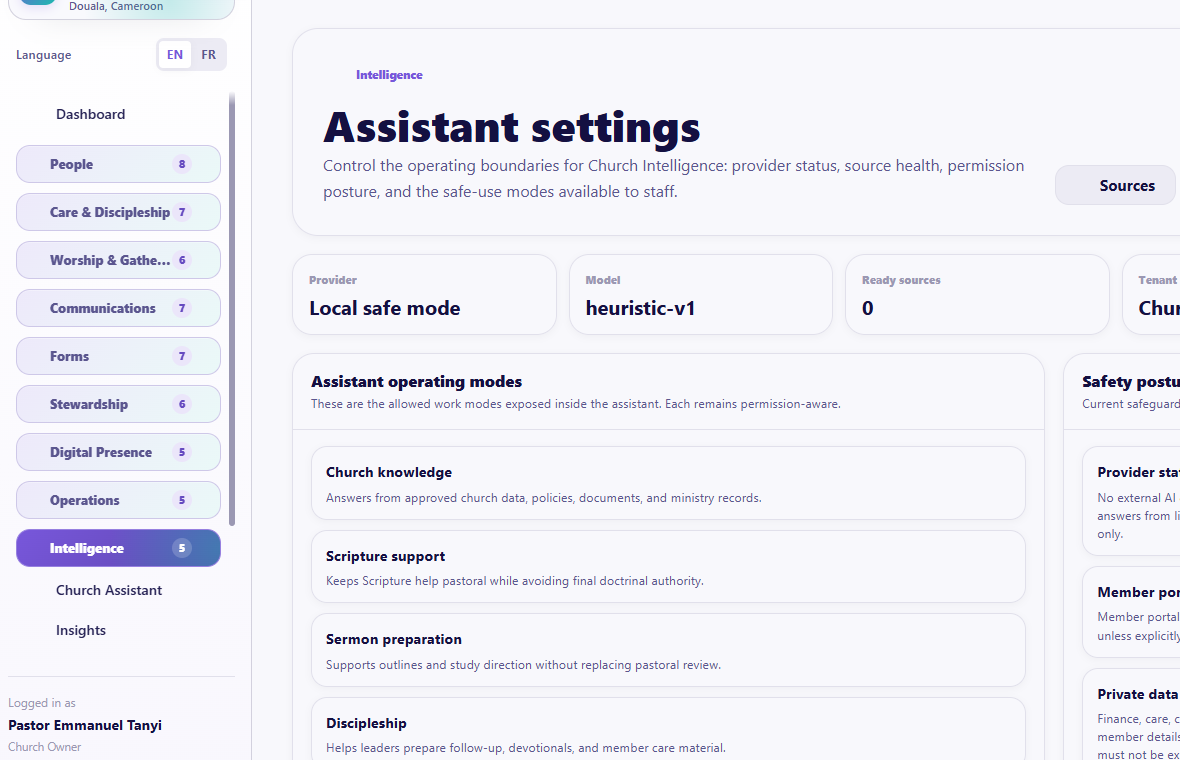 Assistant Settings overview